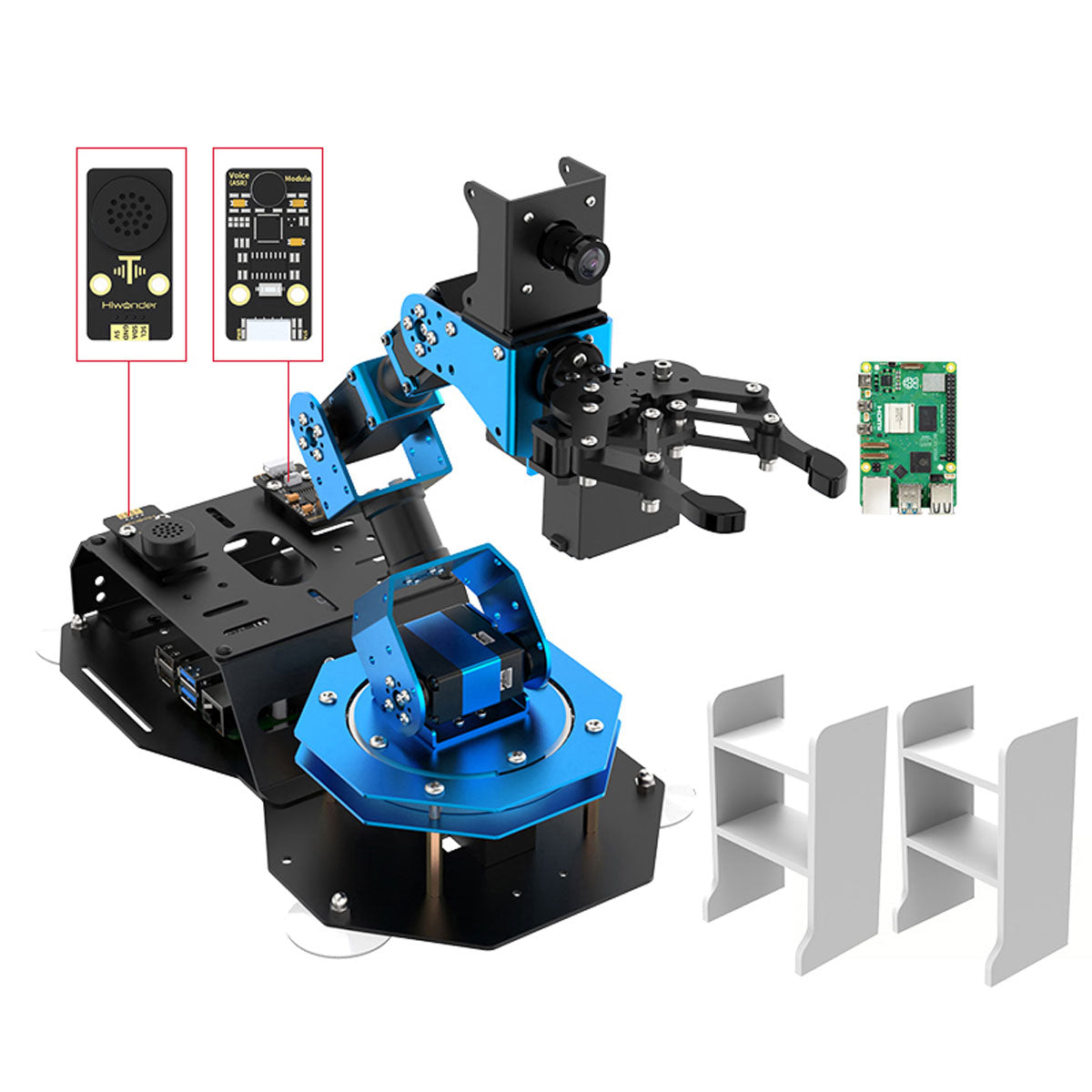 Hiwonder ArmPi FPV 5DOF AI Vision Robotic Arm Advanced Version Raspberry Pi 5 (8GB) and Voice Interaction