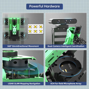 Hiwonder JetAuto Pro AI Robot Car Robot Arm Advanced Version Jetson Orin Nano 8GB + Microphone Array