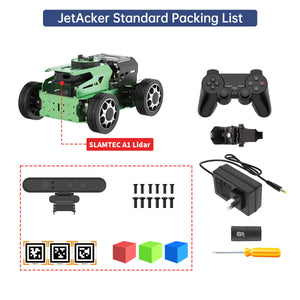 Hiwonder JetAcker ROS2 Robot Ackerman Robot Car (Standard Version Jetson Nano 4GB &amp; Depth Camera)