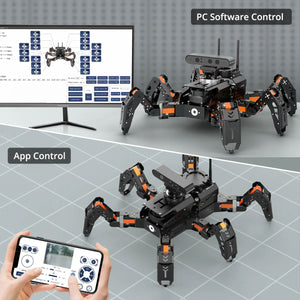 Hiwonder ROSpider ROS Hexapod Robot w/ Jetson Nano (4GB), 6CH Microphone Array, LiDAR &amp; Depth Camera