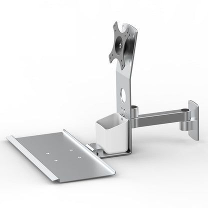 Z01-D01-01 Aluminum Alloy Monitor and Keyboard Bracket 450mm Engineering Tray 360-degree Adjustable Monitor Holder
