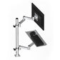 Z02-400A-450 Aluminum Alloy Industrial Computer Monitor and Keyboard Bracket with 15KG Load Capacity