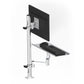 Z02-400A-450 Aluminum Alloy Industrial Computer Monitor and Keyboard Bracket with 15KG Load Capacity