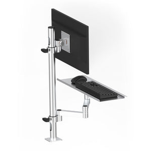 Z02-400A-450 Aluminum Alloy Industrial Computer Monitor and Keyboard Bracket with 15KG Load Capacity