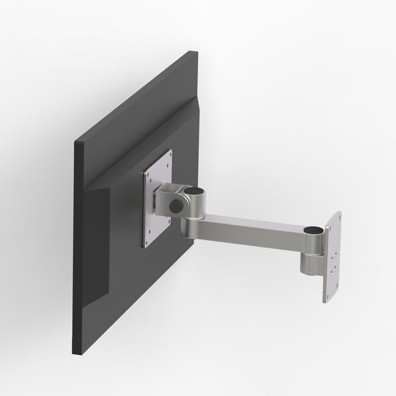 XSZ02 Aluminum Alloy Monitor Bracket Wall Mount Flexible Monitor Holder with 10KG Load Capacity (Single Rotating Arm)