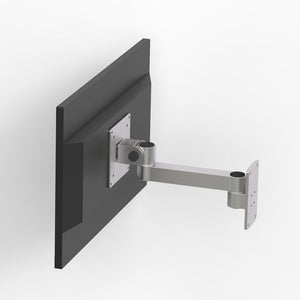 XSZ02 Aluminum Alloy Monitor Bracket Wall Mount Flexible Monitor Holder with 10KG Load Capacity (Single Rotating Arm)