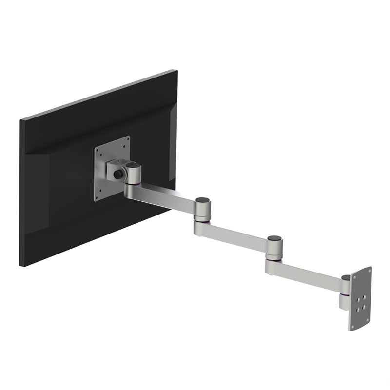 XSZ02 Aluminum Alloy Monitor Bracket Wall Mount Flexible Monitor Holder with 10KG Load Capacity (Three Rotating Arms)