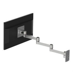 XSZ02 Aluminum Alloy Monitor Bracket Wall Mount Flexible Monitor Holder with 10KG Load Capacity (Three Rotating Arms)