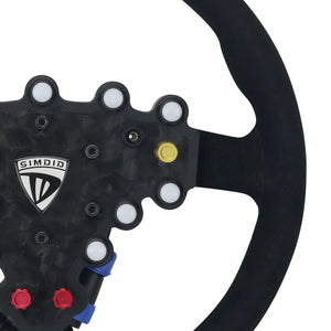 SIMDID 320mm/12.6" GTW Steering Wheel Racing Simulator for Quick Release with 70mm/2.8" Hole Spacing