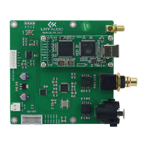 LHY AUDIO AK4118 USB/Coaxial/Optical/AES to IIS Audio Receiver Board Support for XMOS/Amanero with Remote Control