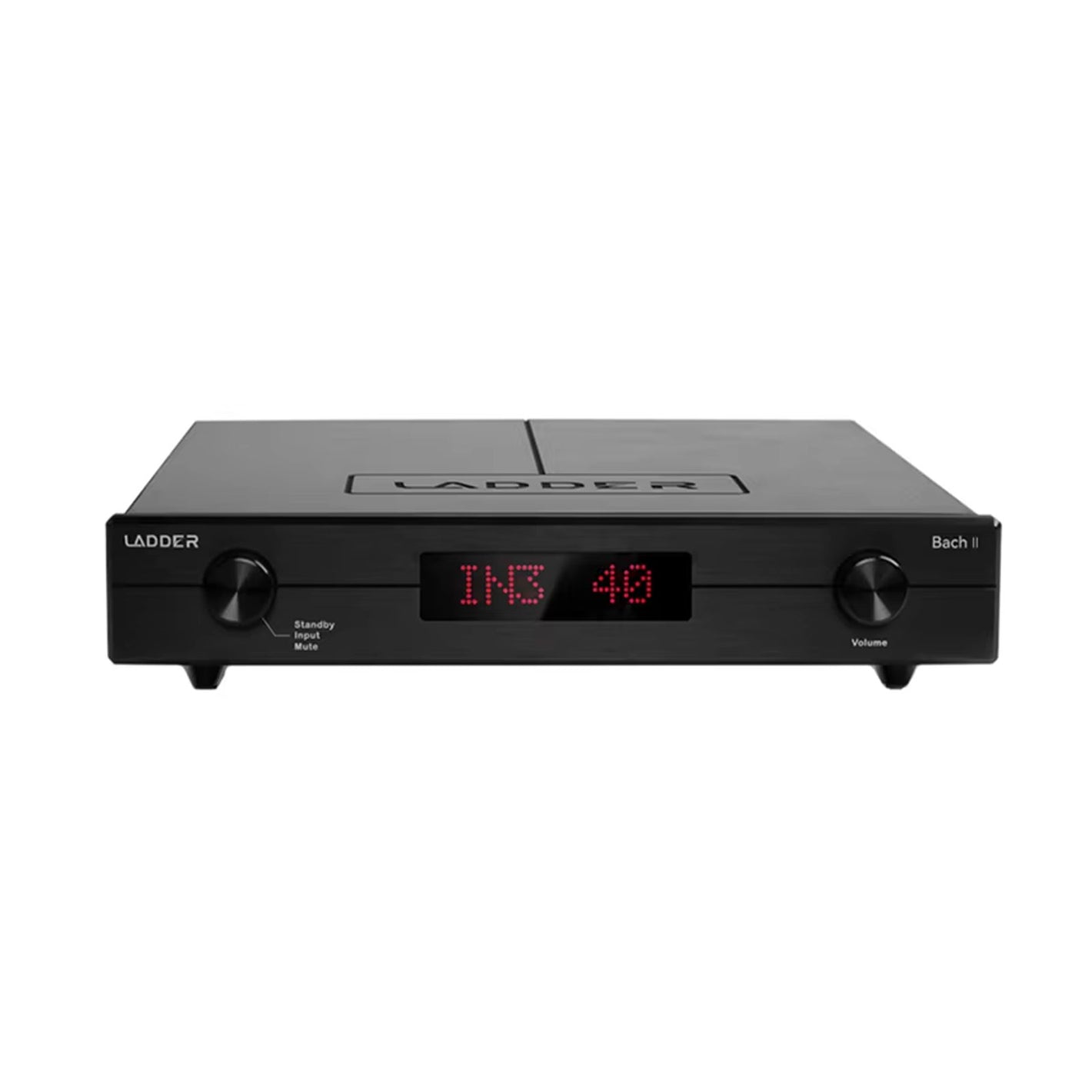 Black LADDER BACH II Black R2R Decoding Fully Balanced HiFi Preamplifier 2-Channel XLR Input with Remote Control