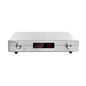Silvery LADDER BACH II Black R2R Decoding Fully Balanced HiFi Preamplifier 2-Channel XLR Input with Remote Control