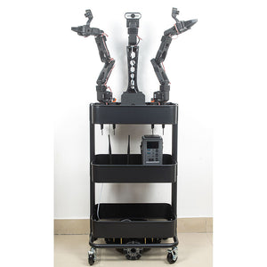 XLeRobot SO-ARM101 Mobile Robot (Expansion Kit + 2 Leader Arms + 2 Follower Arms + Chassis + Cart + Jetson Orin Nano)
