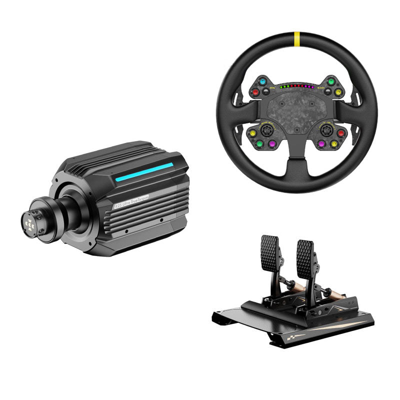MOZA R25 Ultra True Torque 25Nm Direct Drive Wheel Base + 13-Inch RS V2 Racing Wheel + CRP2 2-Pedal Set