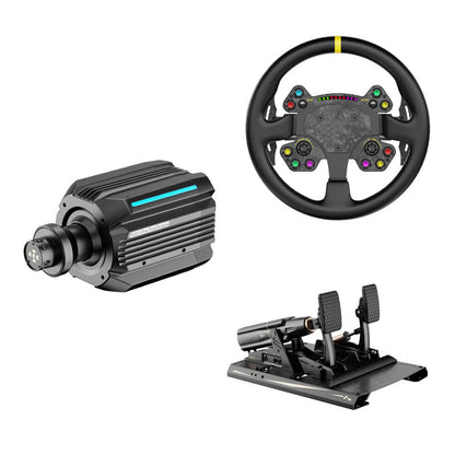 MOZA R25 Ultra 25Nm DD Wheel Base + 13-Inch RS V2 Racing Wheel + mBooster Active Pedal Set (2-Pedal)