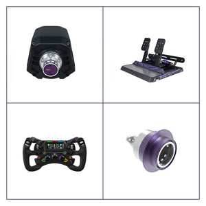 CONSPIT ARES APEX 8Nm DD Wheel Base + 11.8" 300 GT Racing Wheel + CDR Quick Release + CPP APEX 2-Pedal Set