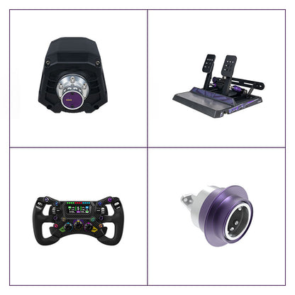 CONSPIT ARES APEX 8Nm DD Wheel Base + 11.8-Inch 300 GT Racing Wheel + CDR Quick Release + CPP APEX 2-Pedal Set