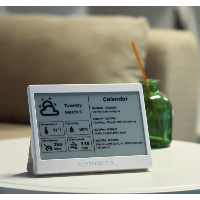 ESP32-C3 7.5-inch Monochrome E-Ink Display E-Paper 800x480 E-Ink Screen Compatible with Home Assistant