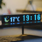 Aluminum Alloy Version LED Dot Matrix Pixel Clock Pickup Voice Control Music Spectrum Light WiFi Time Weather Display Clock