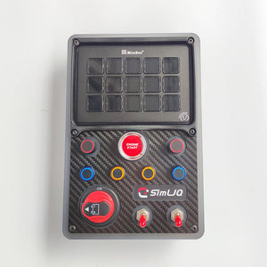 SimLJQ Sim Racing Button Box Sim Racing Simulator (Type B) with Backlight for Mirabox 293 V3 Screen