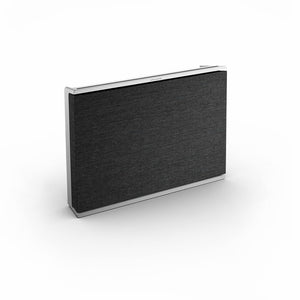 Beosound Level 105W Portable Wifi Speaker Bluetooth 5.0 Home Speaker (Silver Frame &amp; Black Wool Cover)