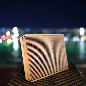 Beosound Level 105W Portable Wifi Speaker Bluetooth 5.0 Home Speaker (Gold Frame &amp; Light Oak Cover)