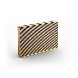 Beosound Level 105W Portable Wifi Speaker Bluetooth 5.0 Home Speaker (Gold Frame &amp; Light Oak Cover)