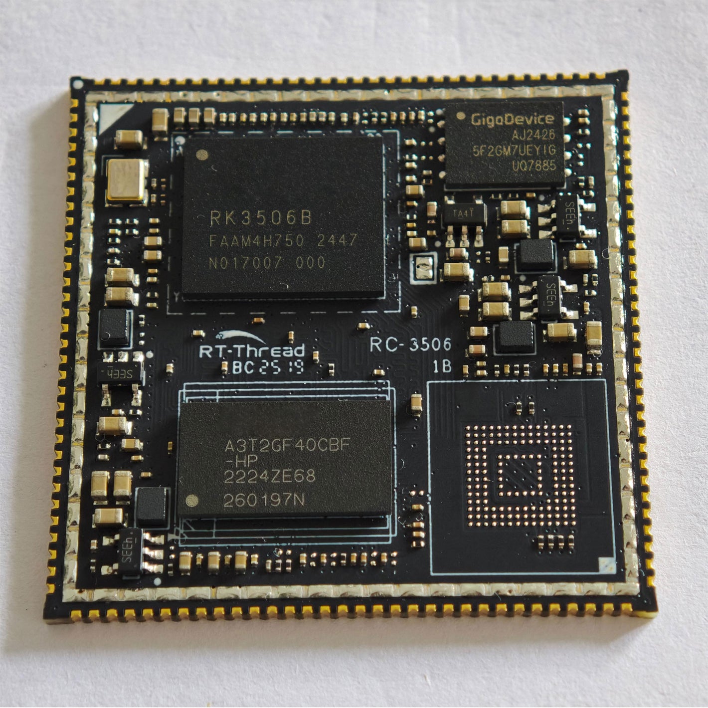RT-Thread RK3506B Commercial Grade Core Board 256MB DDR+256MB Flash Support for Linux/Ubuntu/OpenEuler
