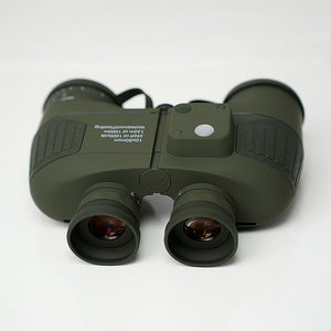 Green 10x50 Navigation LED Compass Binocular Waterproof and Antifog ED Telescope 10X IR Rangefinder Binocular