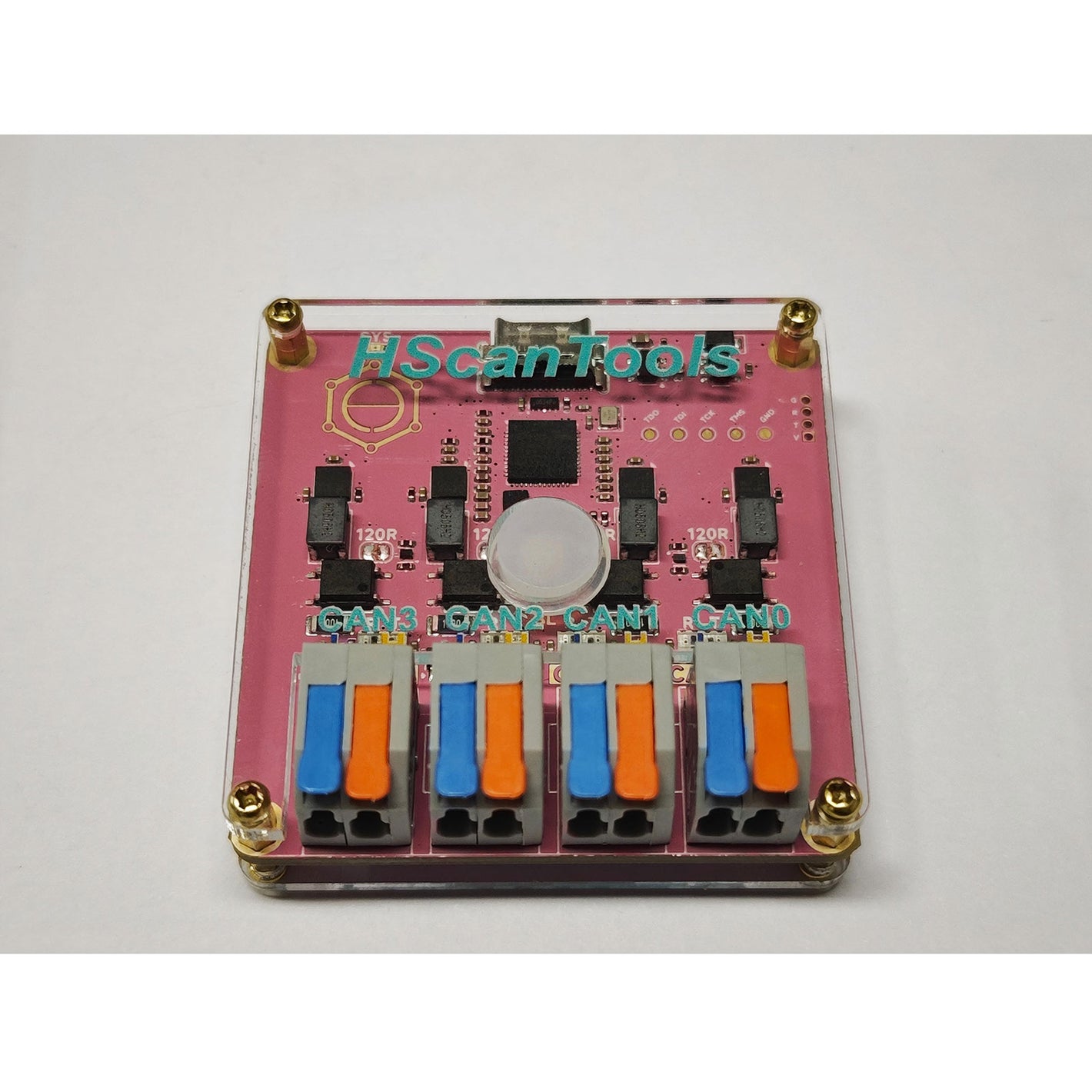 HSCanT Multi-channel High Speed USB-CAN(FD) Analyzer 8Mbps USB to 4-Channel CAN FD Tool Based on HPM5321 Chip
