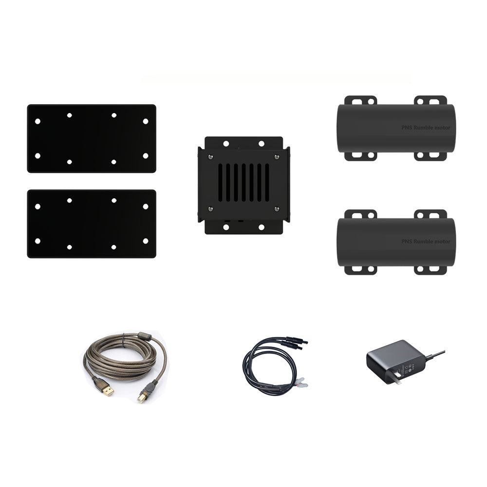 PNS Rumble Motor Racing Game Simulator Accessory Pedal and Seat Rumble Motor for Arbitrary Aluminum Bracket Cockpit
