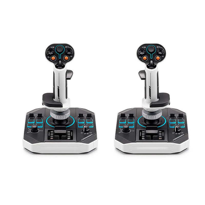 Original Sol-R 2 HOSAS Space Sim Duo Flight Stick Set SOL-R2 HOTAS for Immersive Space Simulation