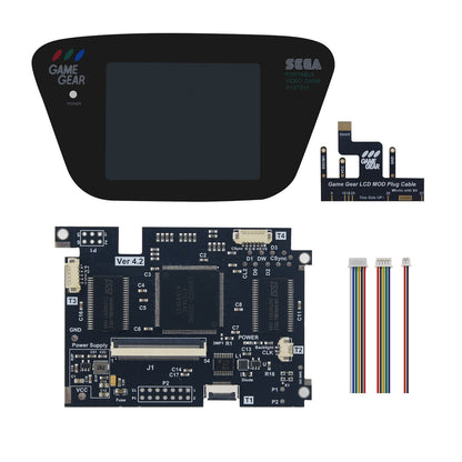 Black OGS Screen MOD Kit High Quality Full Fit Screen and Plus Cable with Adjustable Brightness