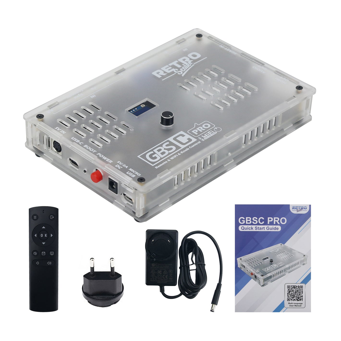 RetroScaler GBSC Pro Video Converter Scart/RGB/YPBPR/VGA/AV/SV to HDMI-compatible Video Signal Conversion for Retro Game Consoles