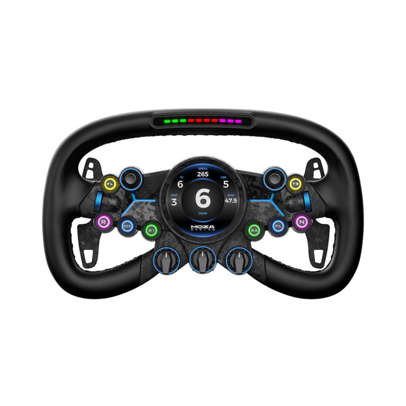 MOZA Vision GS Steering Wheel Racing Game Simulator Customizable UI System with 2.85-inch Touch Screen