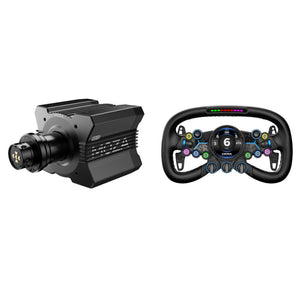MOZA Vision GS Steering Wheel Racing Game Simulator Customizable UI System with R12 V2 Direct Drive Wheel Base