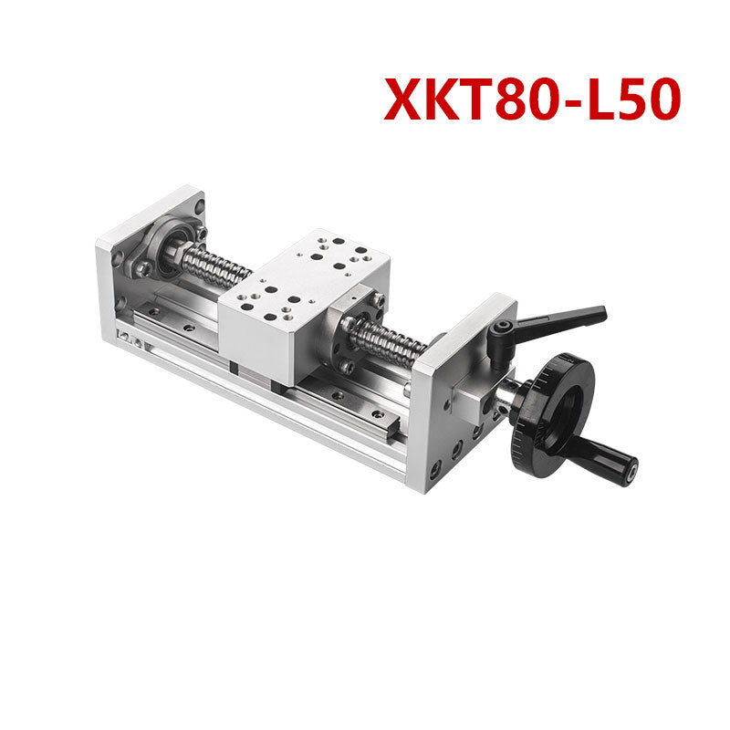 XKT80-L50 Manual X-Axis Ball Screw Slide Rail 50x90mm Table 50mm Stroke 50kg Load Linear Stage