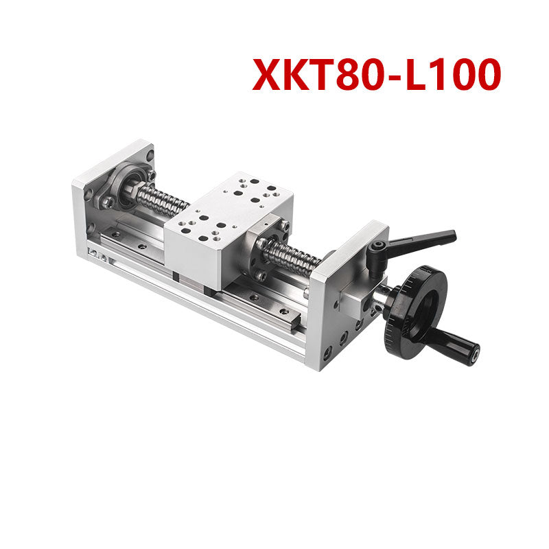 XKT80-L100 Manual X-Axis Ball Screw Slide Rail 50x90mm Table 100mm Stroke 50kg Load Linear Stage