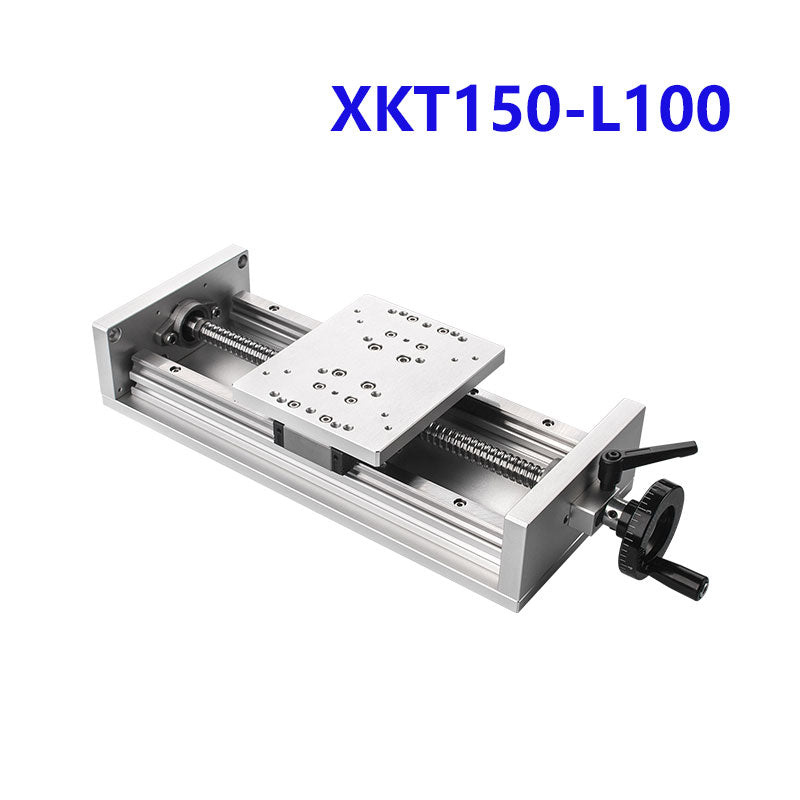 XKT150-L100 Manual X-Axis Ball Screw Slide Rail 120x150mm Table 100mm Stroke 50kg Load Linear Stage