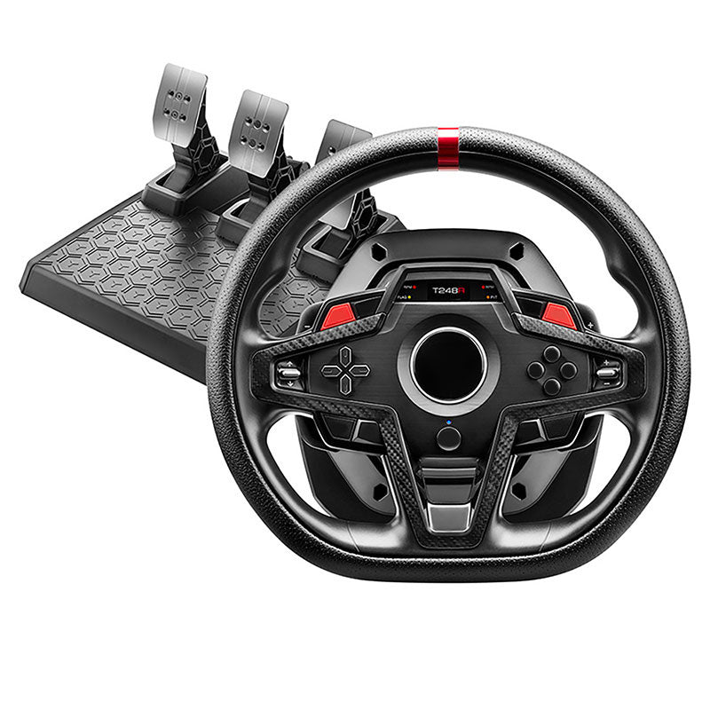 Original T248R 11-Inch Racing Wheel w/ T-HD Hybrid Force Feedback System + T3PM 3-Pedal Set for Thrustmaster