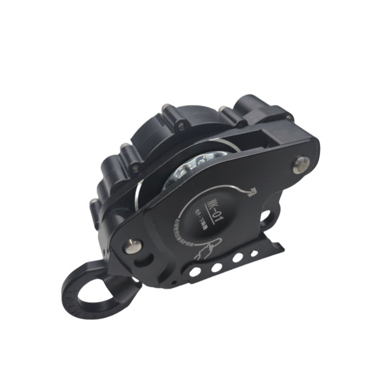 Black WK-01 Electric Ascender Descent Control Device Lift Retarder for High Altitude Operation/Rock Climbing/Rescue with Toolbox