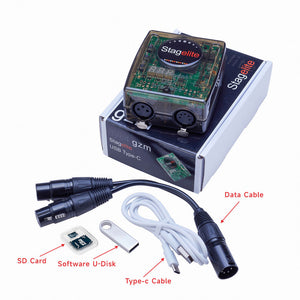 Stagelite Suite DMX512 Decoding USB Stage Light Controller Built-in Effects Scene 3xDMX512 Output with 256GB TF Card