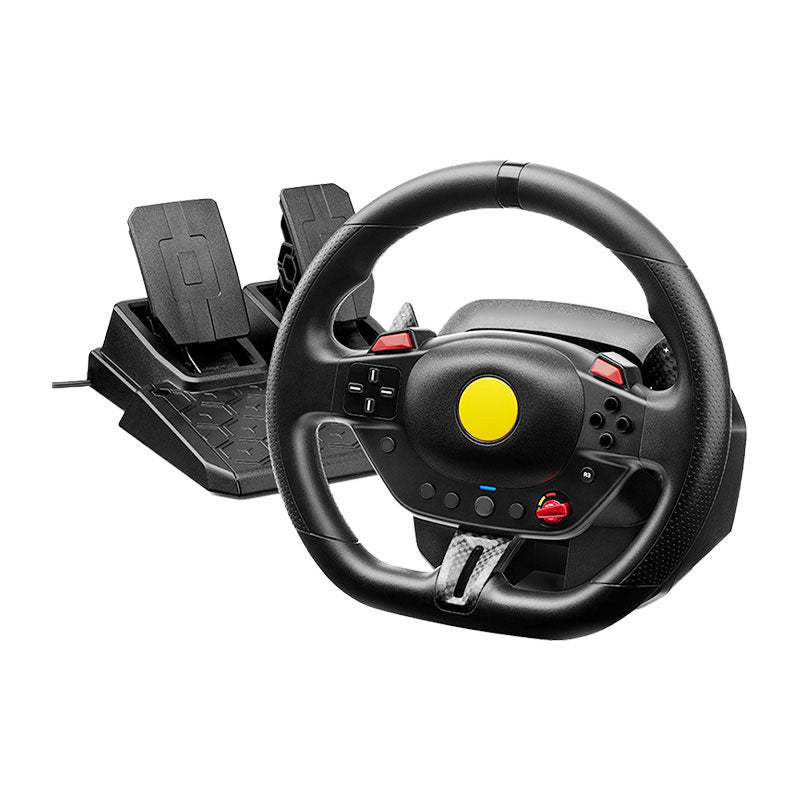 Original T98P 10-Inch T98 296 GTB Steering Wheel for 240° Rotation + T2PM Pedal Set for Thrustmaster