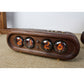 Black Walnut Shell 4-Bit Glow Tube Clock DC5V 1A Retro Digital LED Clock Creative Desktop DIY Decoration