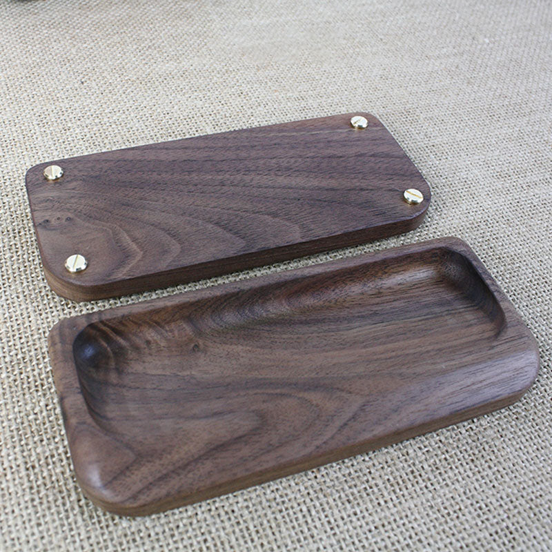 Single High Quality Black Walnut Tilting Base for Nixie Tube Clock DIY Desktop Decoration