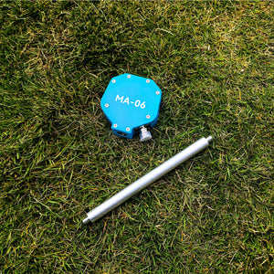 Blue MA-06 100W Positive V + Horizontal Shortwave Telescopic Antenna Base Built-in 1:1 Balun with 20cm Extension Rod