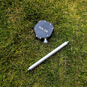 Black MA-06 100W Positive V + Horizontal Shortwave Telescopic Antenna Base Built-in 1:1 Balun with 20cm Extension Rod