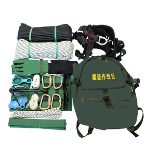 Outdoor Mountaineering Kit Hiking and Camping Equipment with Backpack for Rock Climbing/Hiking Adventures