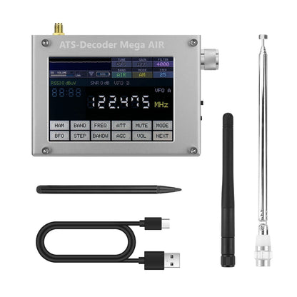HamGeek ATS-Decoder Air V4.2x 4inch Si4735 Full Band Radio Receiver FM RDS AM Bluetooth with 4-inch Touch Screen