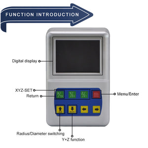 Silvery D50-3V Industrial 5W 3-Axis Digital Readout with 3.5-inch Color LCD Support PLD/PCD Functions for Linear Scales